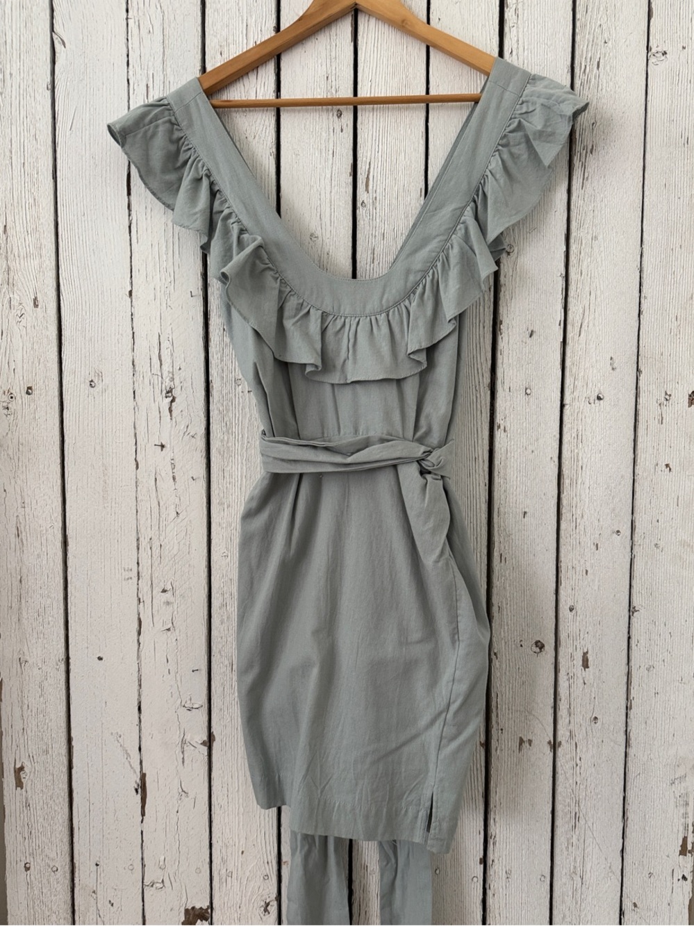Free People Llara Ruffle Bib Mini Dress